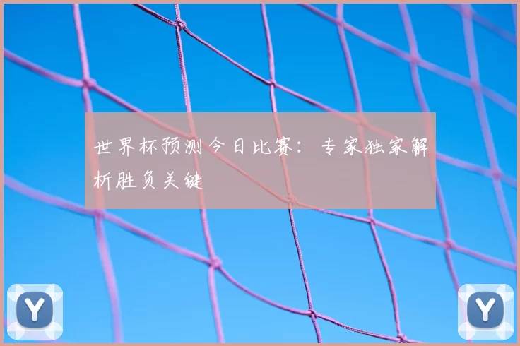 世界杯预测今日比赛：专家独家解析胜负关键
