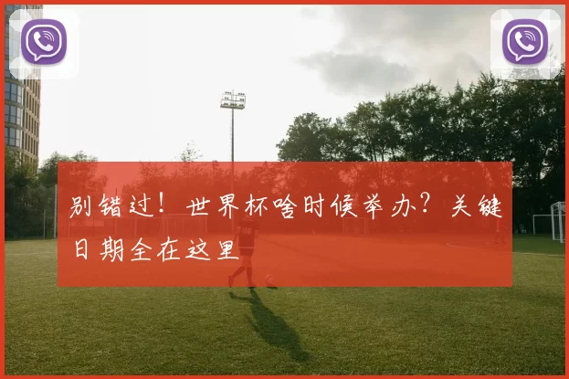 别错过！世界杯啥时候举办？关键日期全在这里